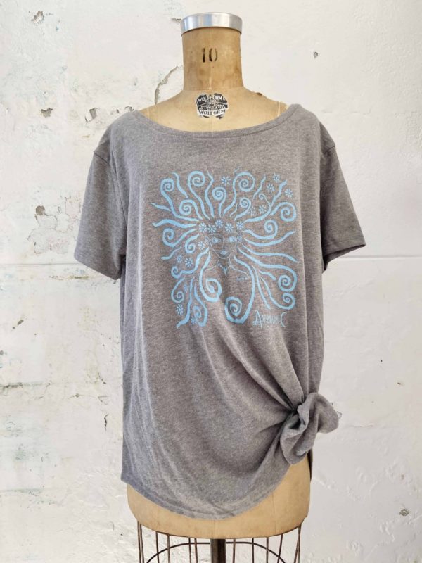 Blue Goddess Slouchy Tee